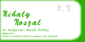 mihaly noszal business card